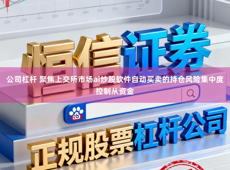 公司杠杆 聚焦上交所市场ai炒股软件自动买卖的持仓风险集中度控制从资金